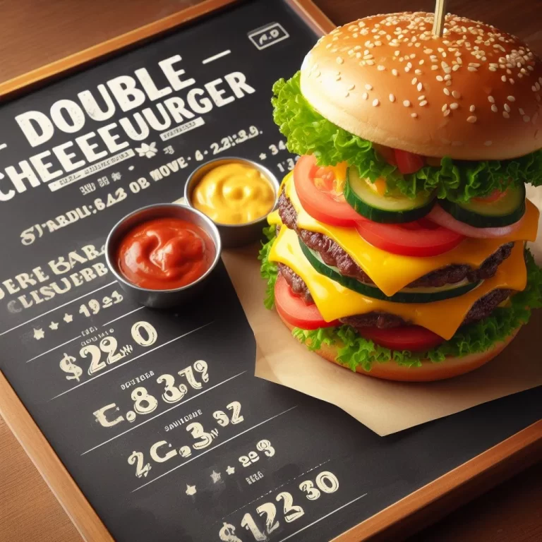 Double Cheeseburger Menu Prices In Singapore [2024]