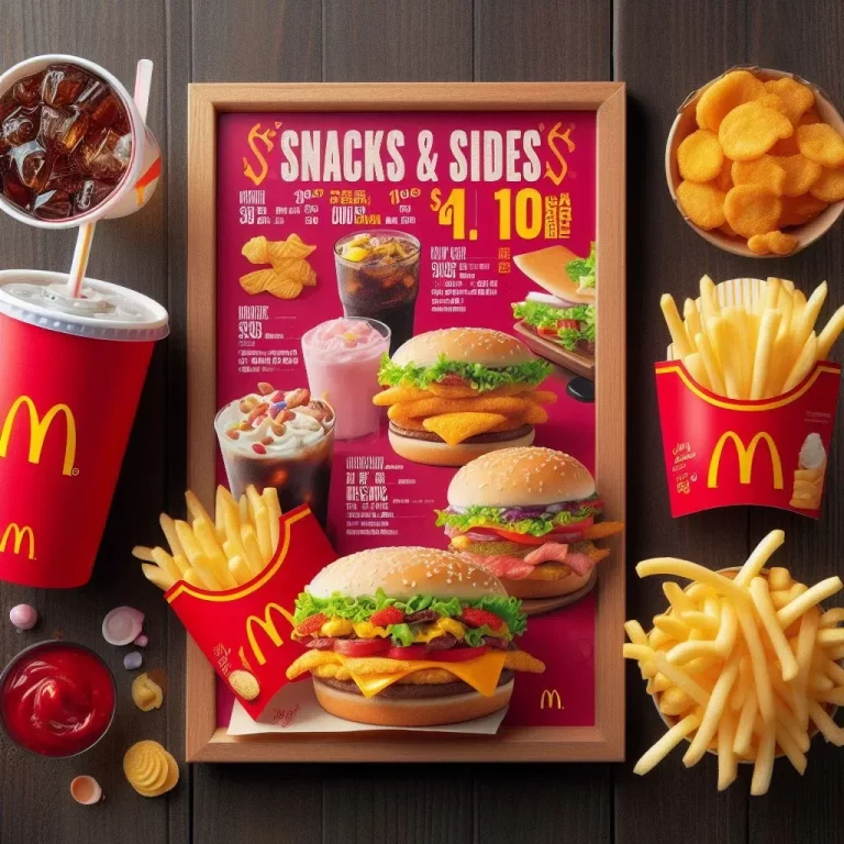 McDonalds Snacks and Sides Menu Singapore (May 2024)