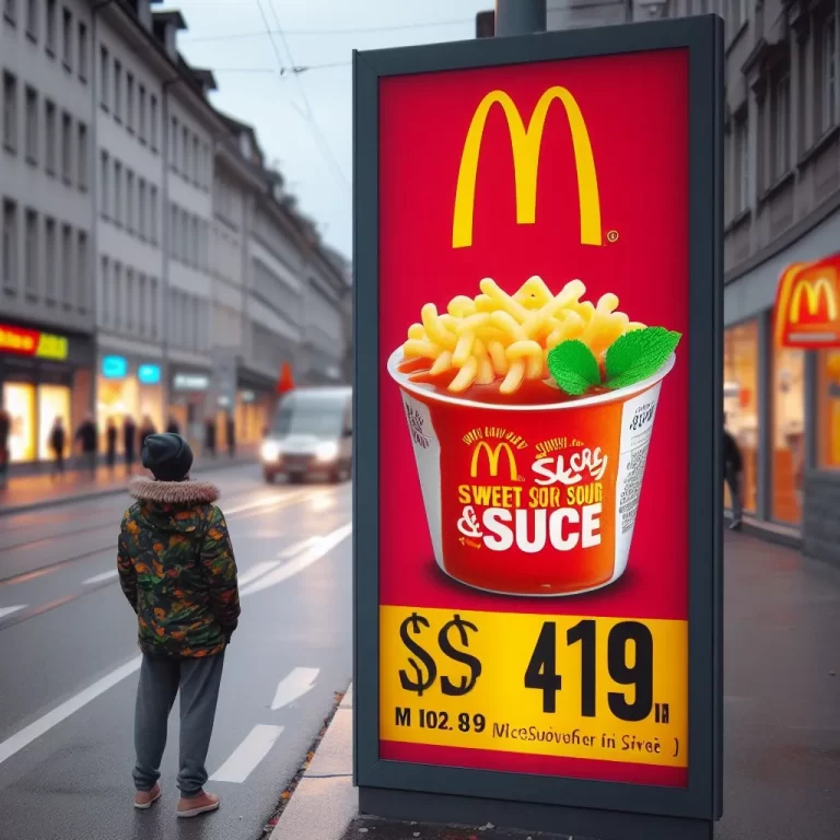 Mcdonalds Sweet And Sour Sauce Prices In Switzerland [2024]