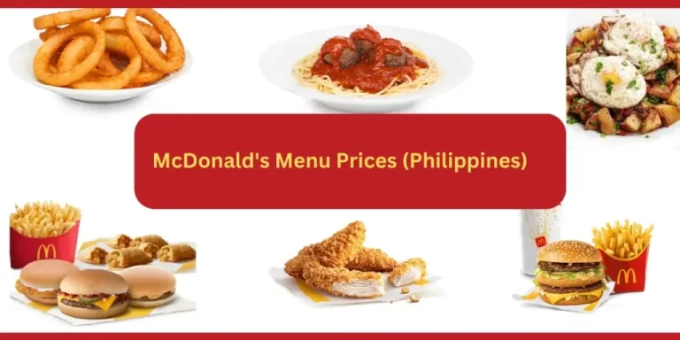 Mcdo Menu price in Philippines [May 2024 Updated List]