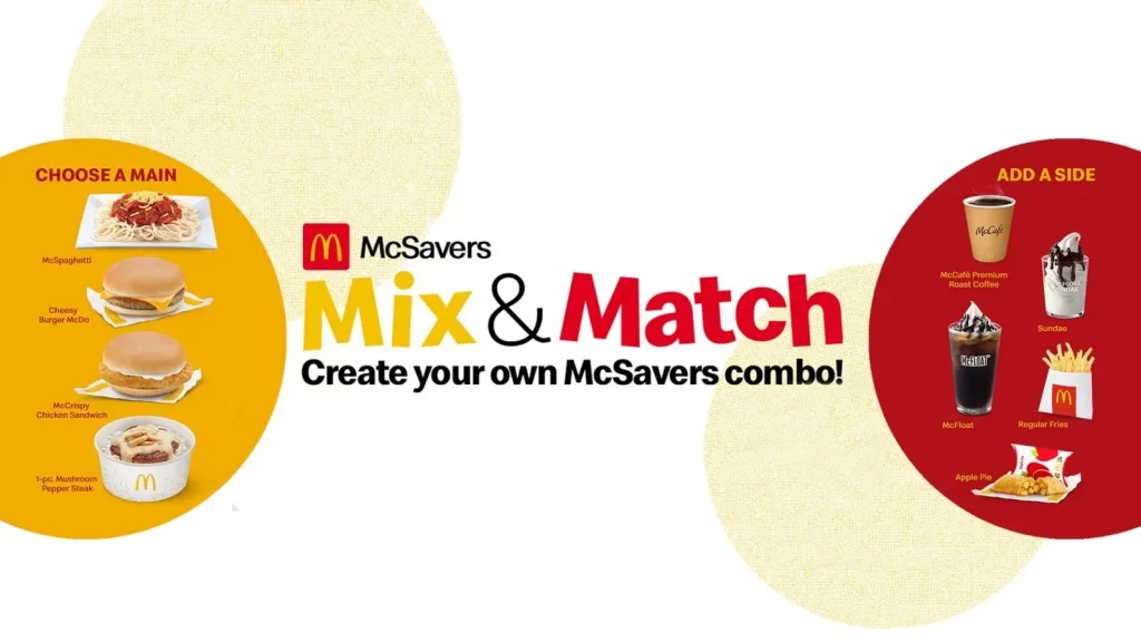 Mix And Match Mcdo